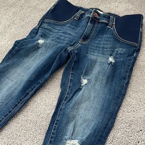 PINKBLUSH Maternity Distressed Dark Jean